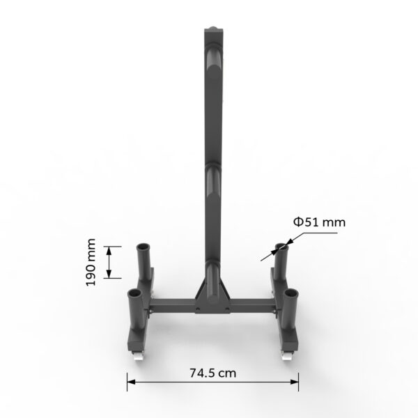 Portable Weight Plate Tree