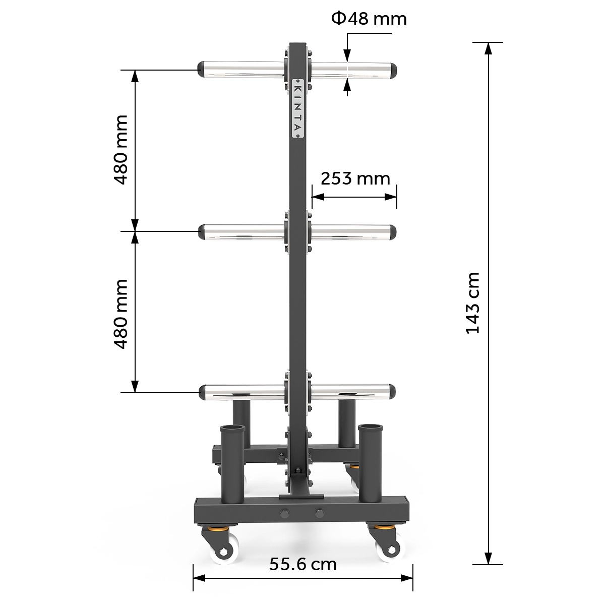 Portable Weight Plate Tree