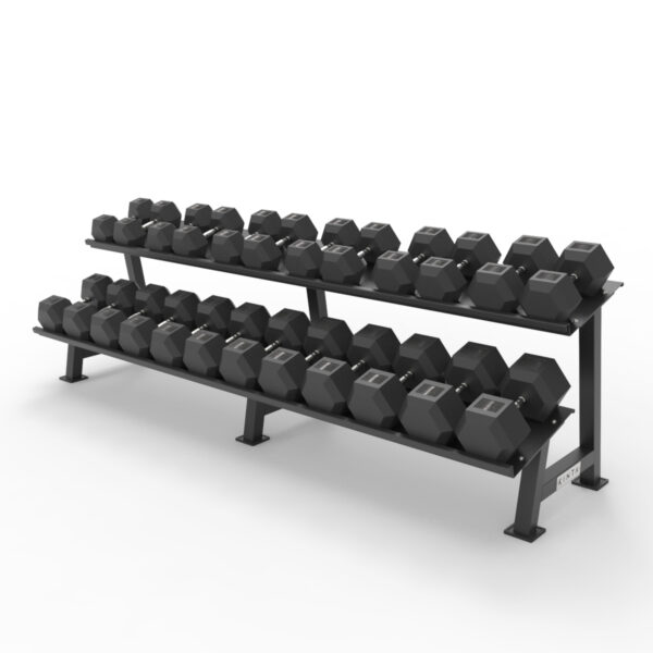 Commercial Hex Dumbbell Rack 2 Tier