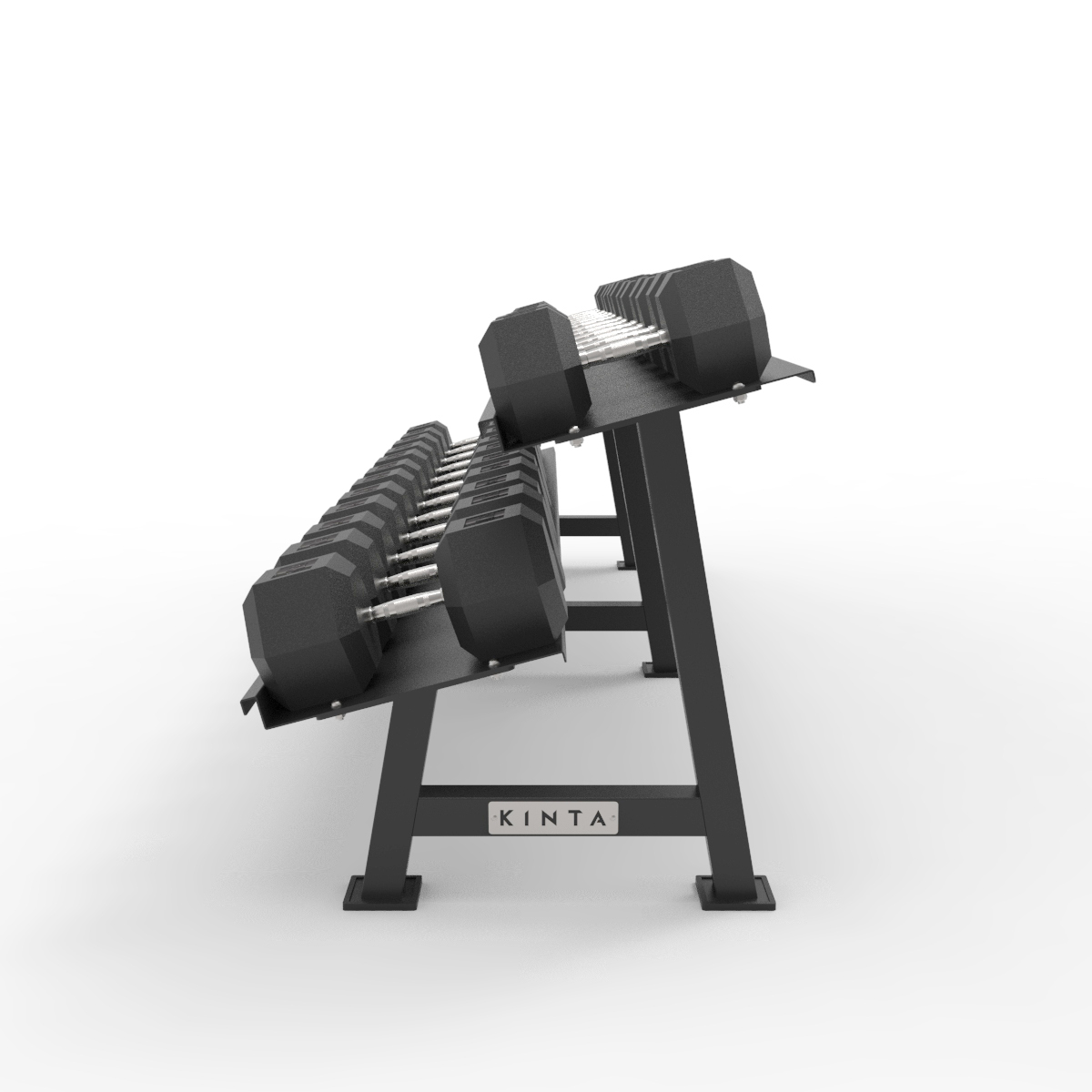 Commercial Hex Dumbbell Rack 2 Tier