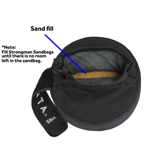 Strongman sandbag fill