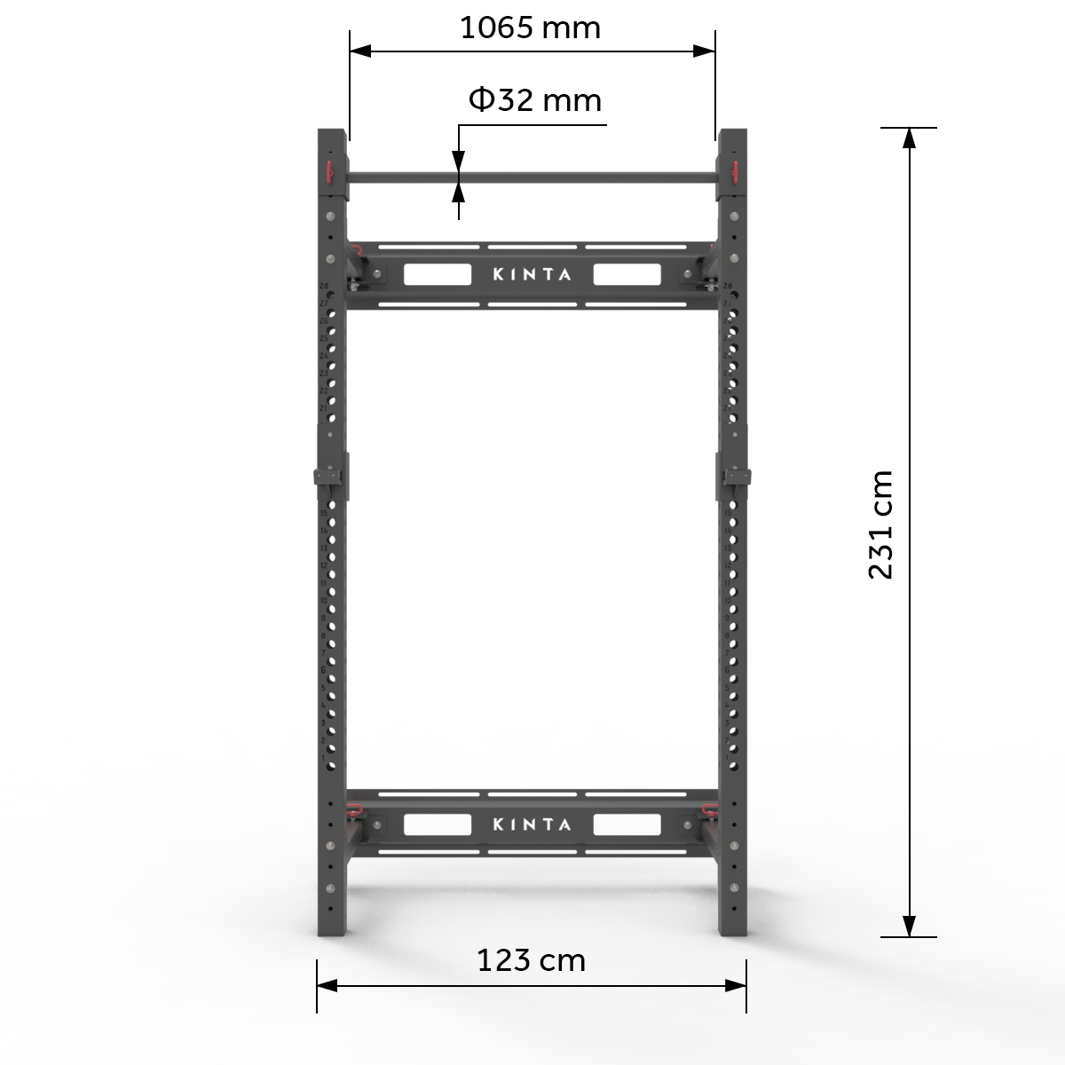 Wall Mounted Squat Rack Fold-away.2 Wall mounted squat rack dimensions