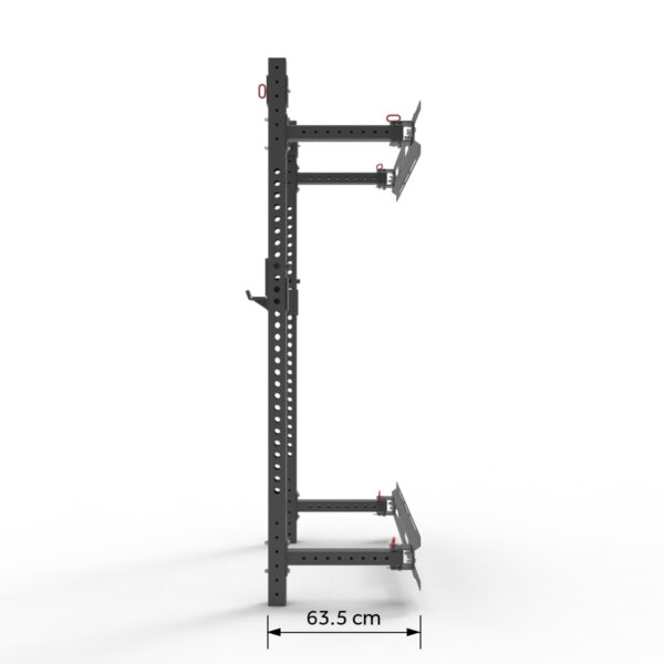 Wall mounted squat rack side image