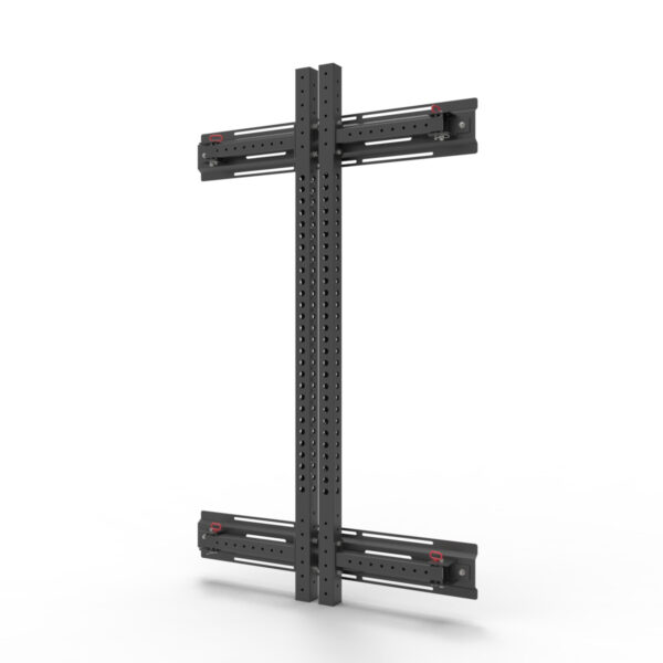 Wall Mounted squat rack folded away