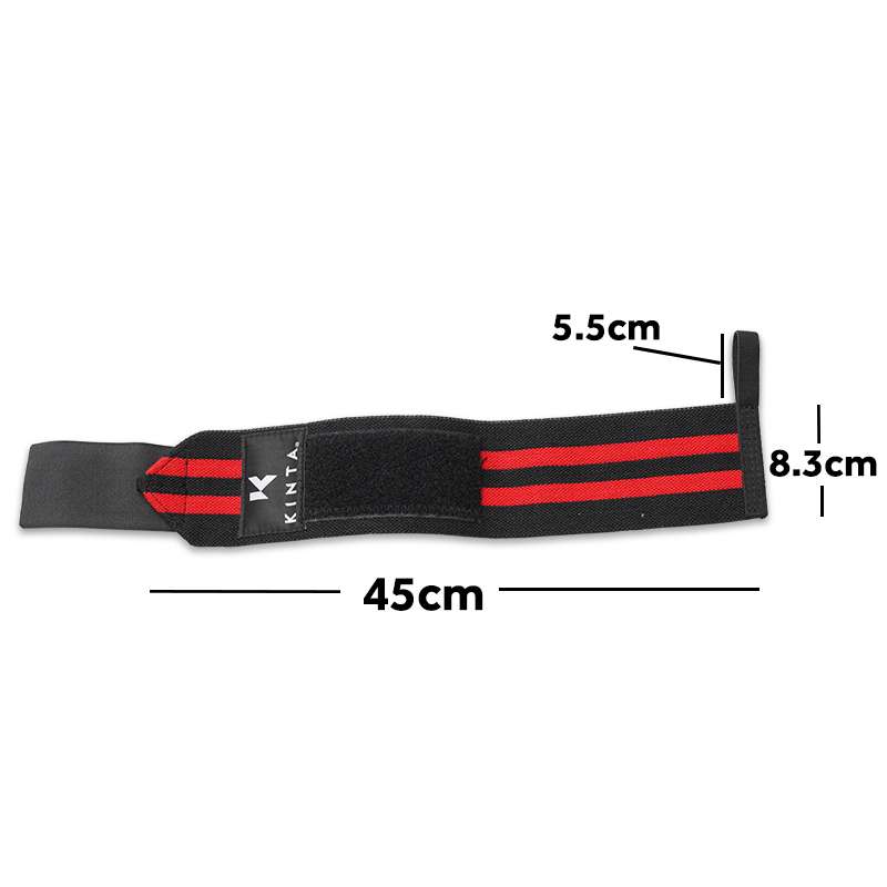 Kinta Wrist Wraps Red Stripe