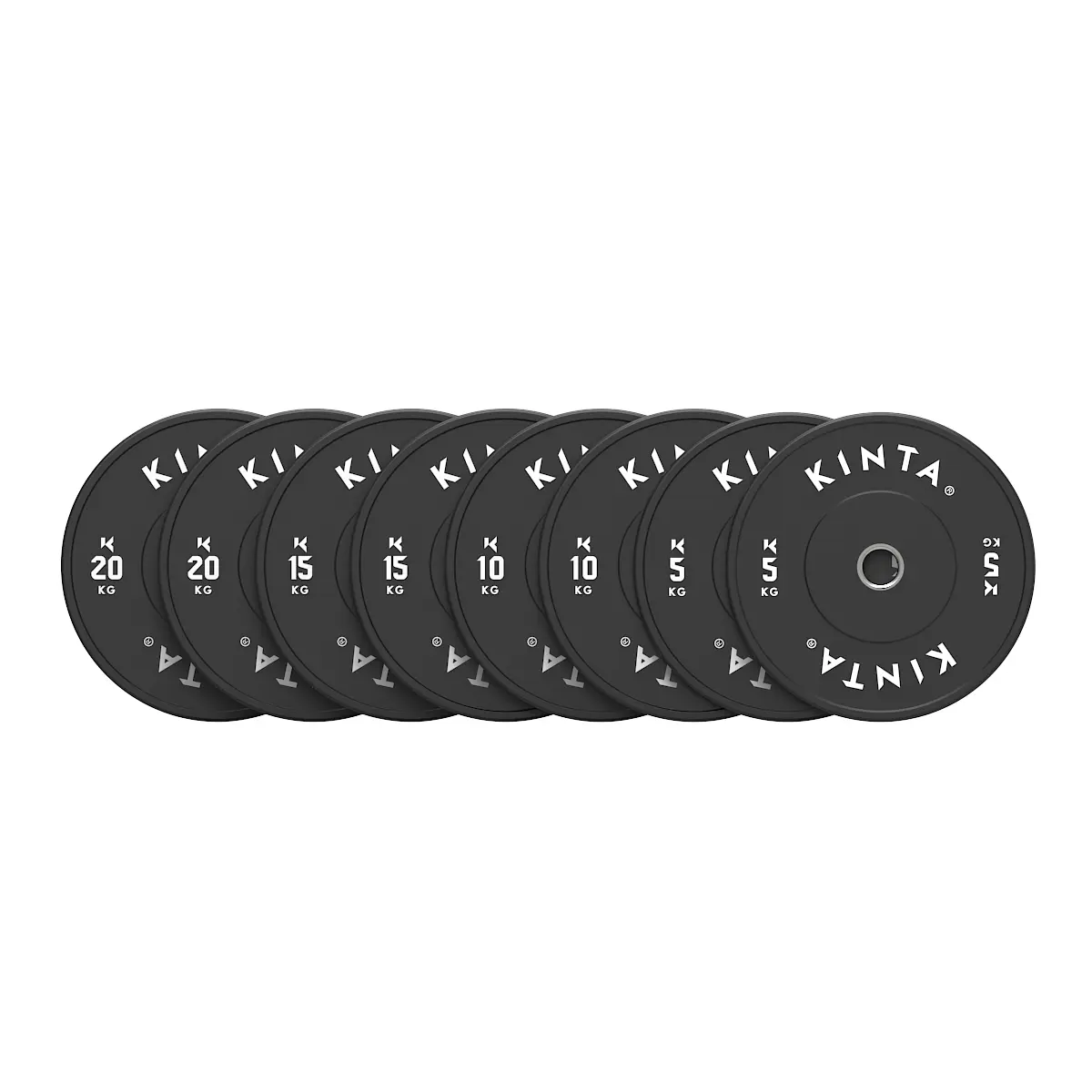 100kg Bumper Weight Plate Set