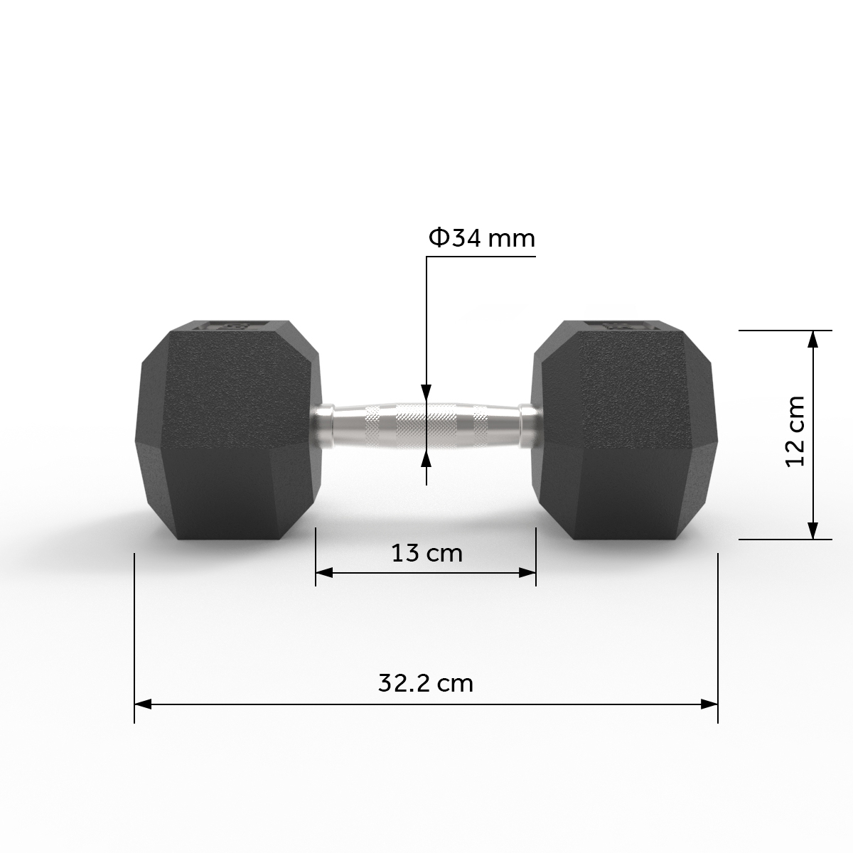 Hex Dumbbells 12.5kg