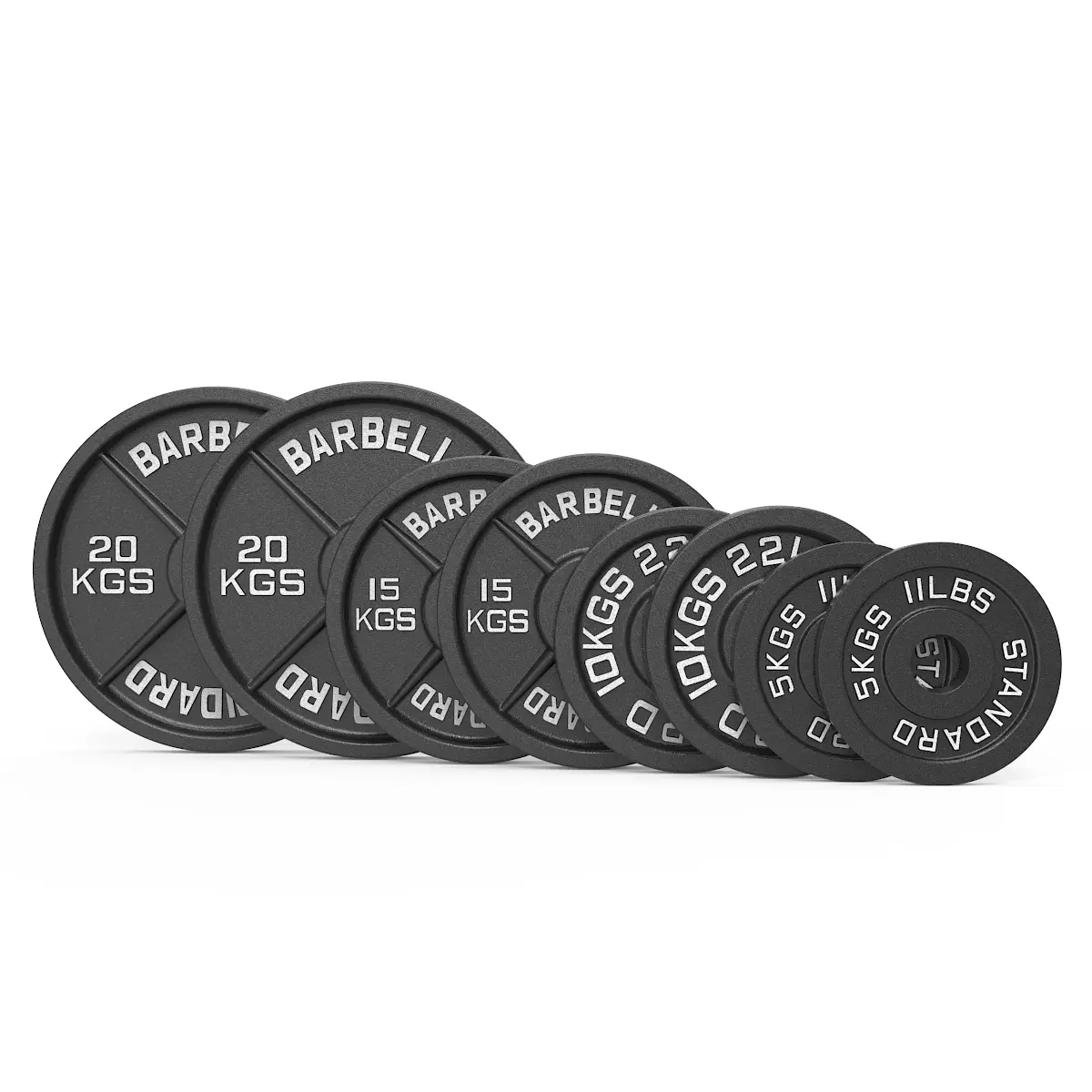 100kg Cast Iron Weight Plate Set