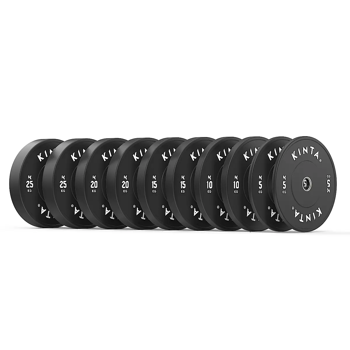 150kg Bumper Weight Plate Set