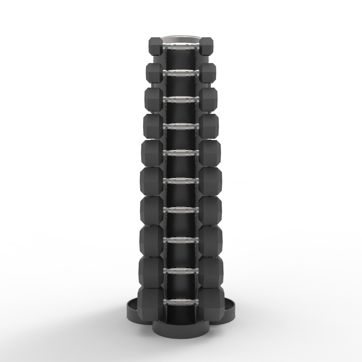Dumbbell Tower Rack with Dumbbells Set