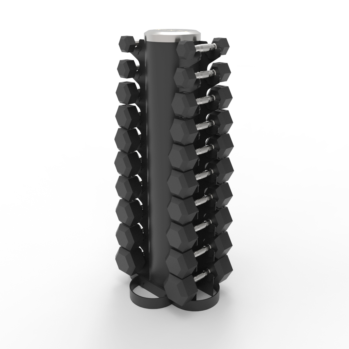 Dumbbell Tower Rack with Dumbbells Set