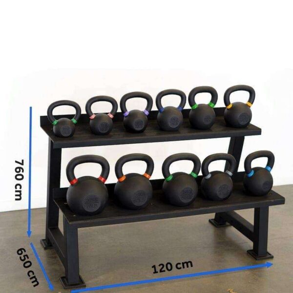 kettlebell rack and set dimensions