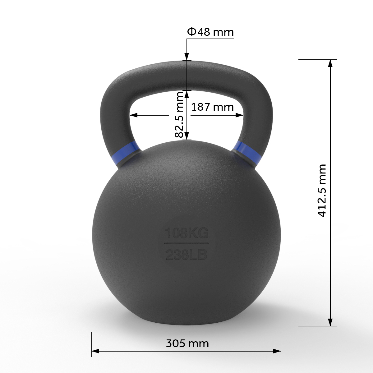 Ironcast Kettlebells 108KG Ironcast Kettlebells 108KG