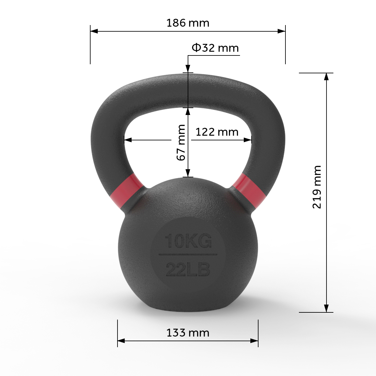 Ironcast Kettlebells 10KG Ironcast Kettlebells 10KG