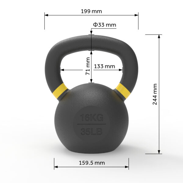 Ironcast Kettlebells 16KG