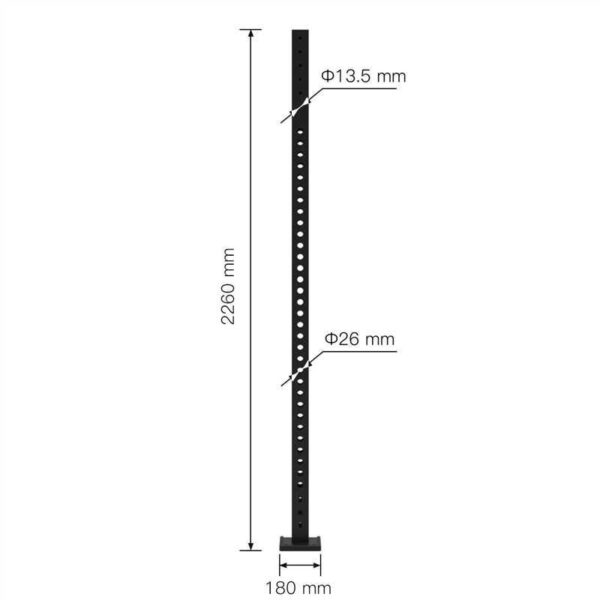 K75 226cm Upright Posts Pair