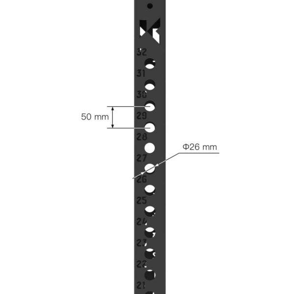 K75 226cm Upright post hole measurements