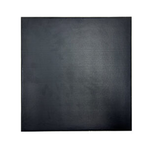 Composite rubber flooring black square tile