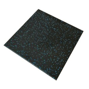 Composite Rubber Gym Flooring Blue Specs