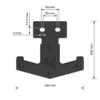 K75 Horizontal barbell rack pair dimensions