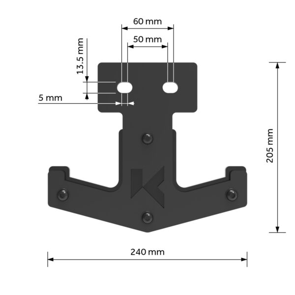 K75 Horizontal barbell rack pair dimensions