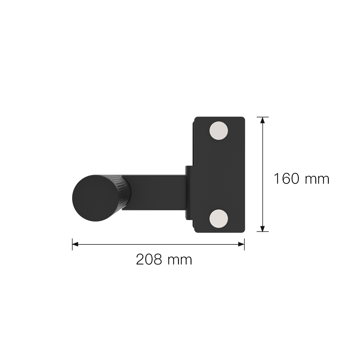K75 Foot Rest side dimensions K75 Foot Rest side dimensions