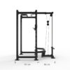K75 recon Lat Pull Power rack side view