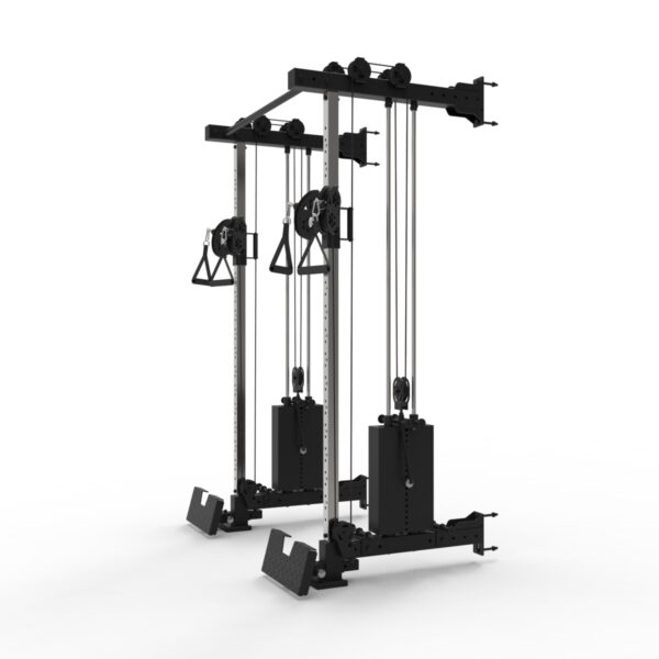 Dual Pulley Pro Wall Mounted Rack side view