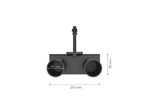 K75 Double Barbell Storage Attachment