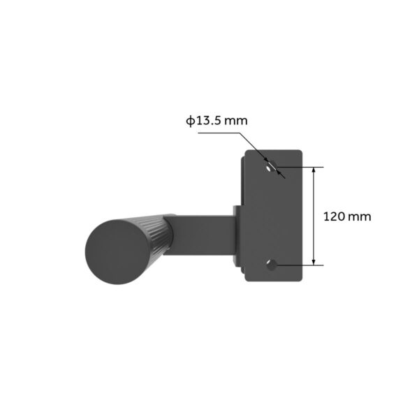 K75 Foot rest side view dimensions