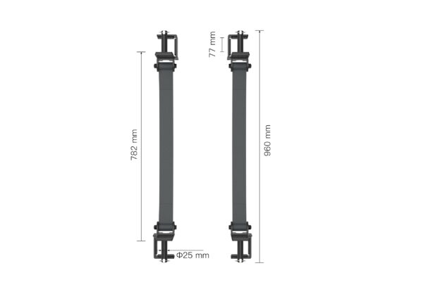 K75 Squat Safety Slings 78cm dimensions