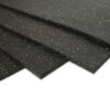 Rubber flooring black with grey specs package
