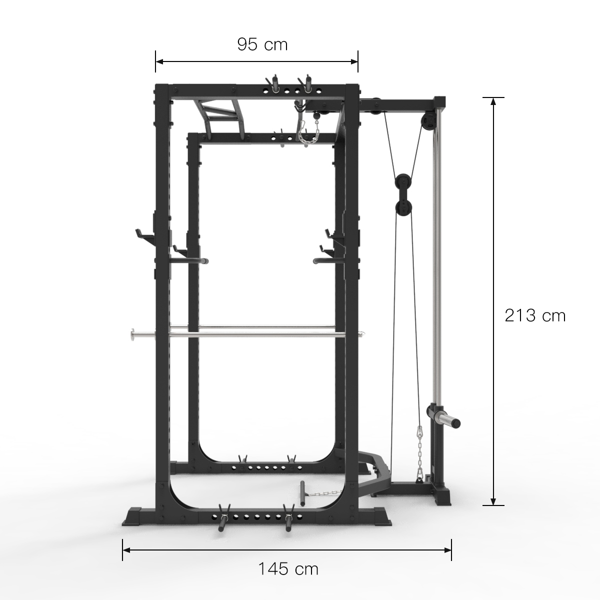 K60 Lat Pull Power Rack