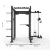 K75 Power Cage Plate Cable Pull Rack