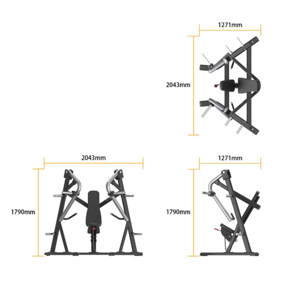 Kinta HQ Decline Chest Press Machine Kinta HQ Decline Chest Press Machine